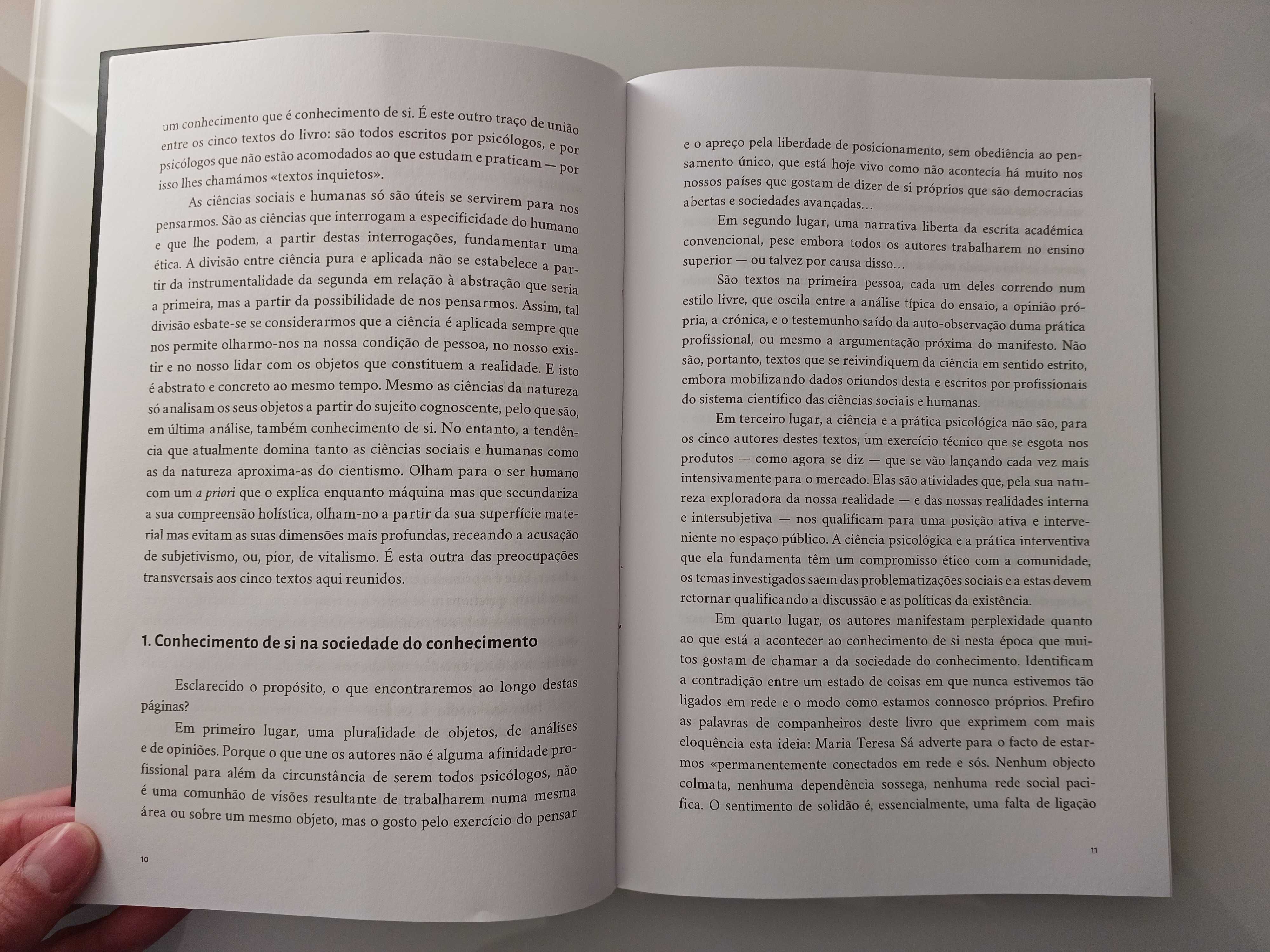 Conhecimento de Si na Sociedade do Conhecimento (Como novo)