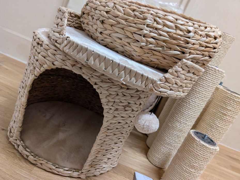 Natural Home IV Drapak dla Kota Beżowy 60x57x192cm WIELKI BARDZO DUŻY