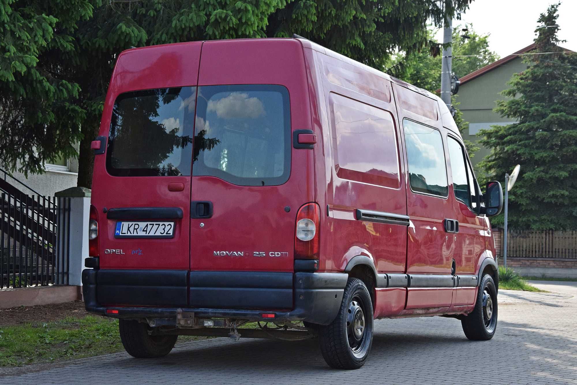 OPEL MOVANO 2.5 CDTI 115KM L2H2 Blaszak Klimatyzacja Hak 2004 ROK!