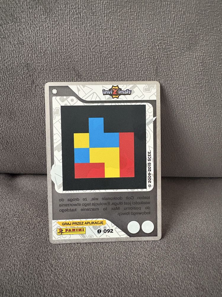 Karta Panini Invizimals nr092 Icelion colt - diament