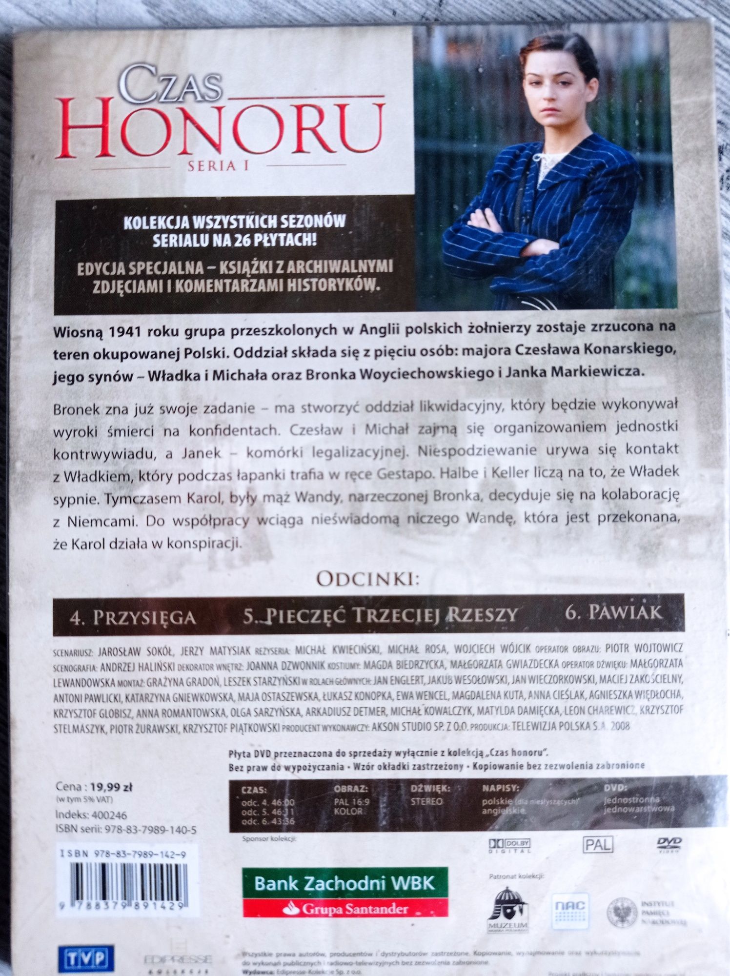 Książka i film na DVD Czas Honoru