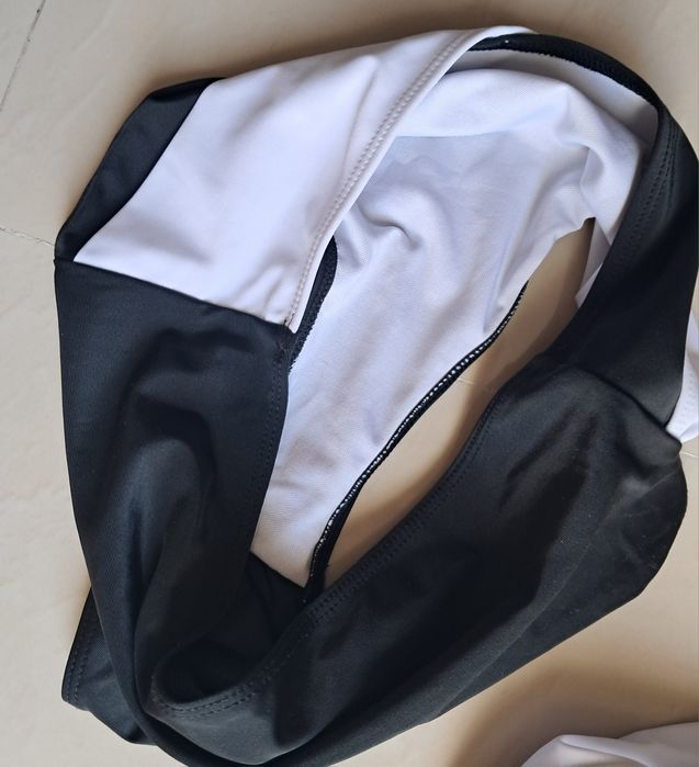Biquini preto branco
