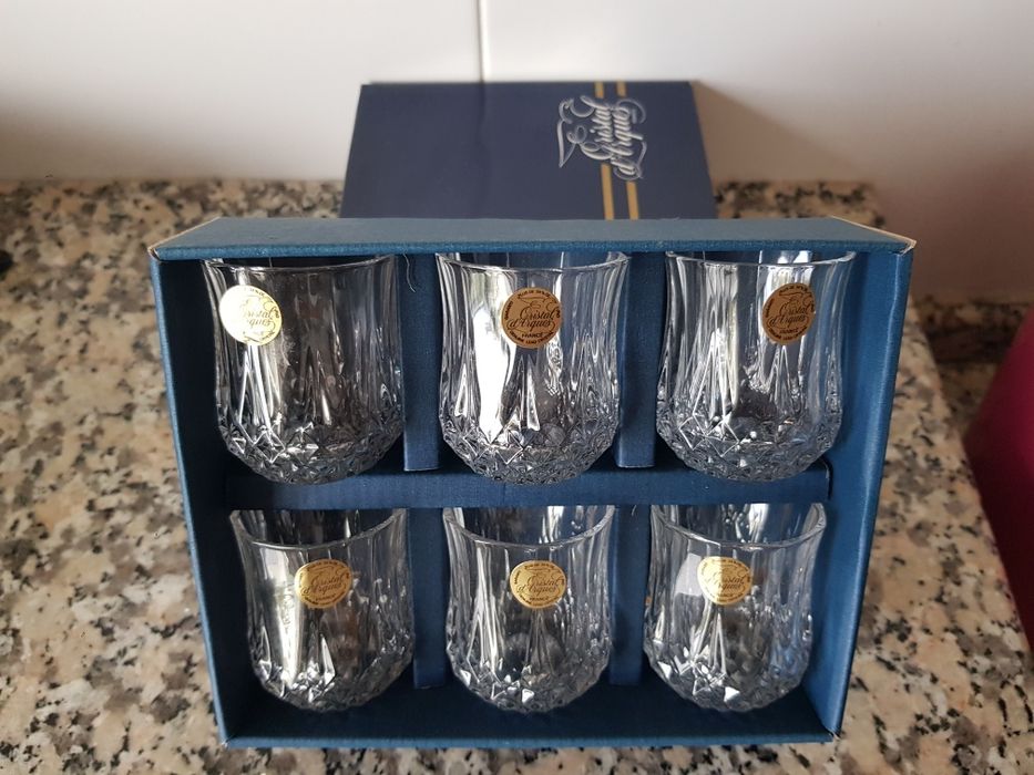 Conjunto 6 Copos 6cl - CRISTAL D'ARQUES - Novos