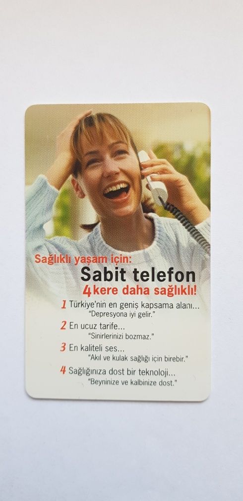 Karta telefoniczna turecka 2004r. Karta do automatu telefonicznego