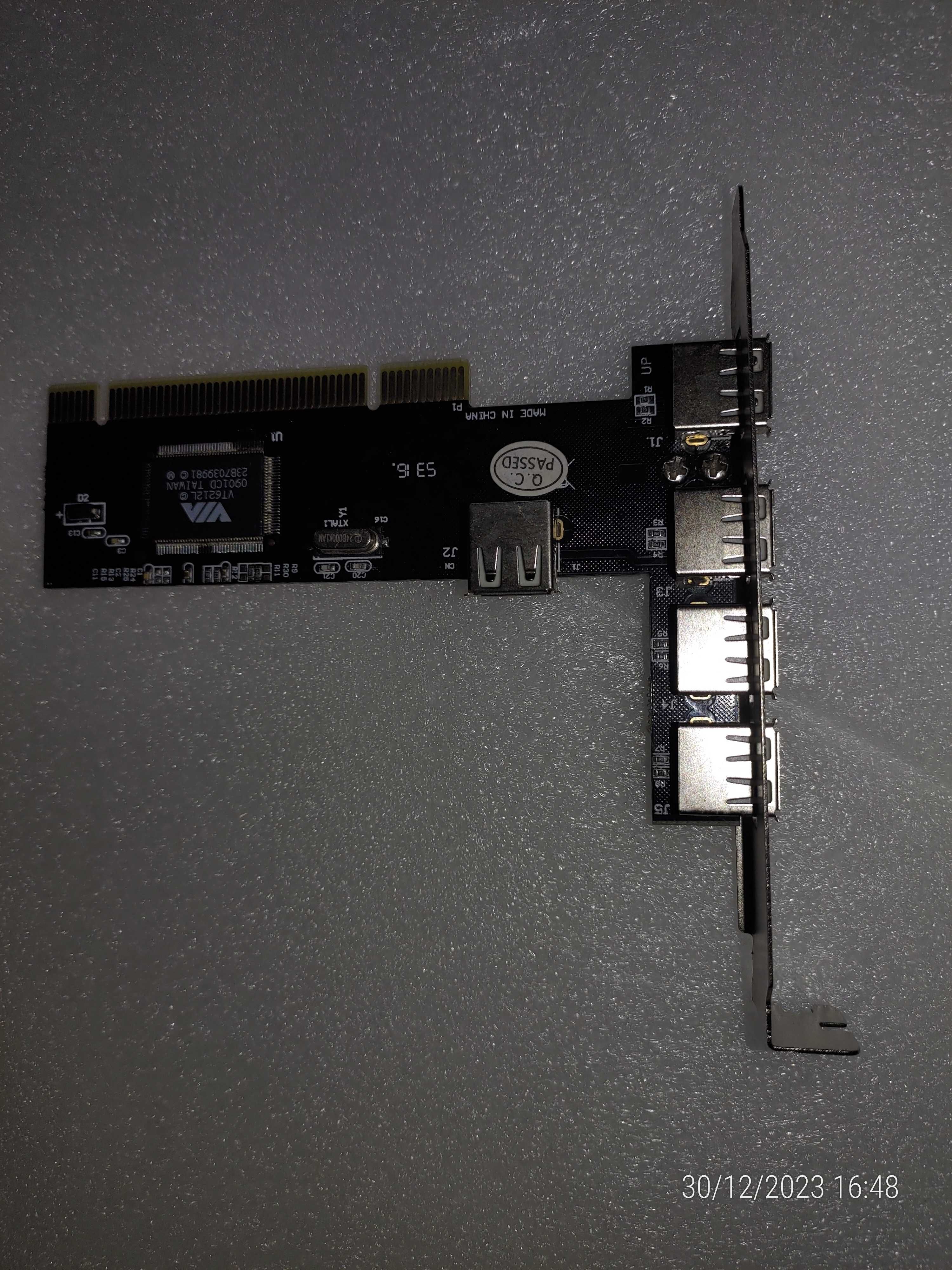 Extensão usb pci para computador