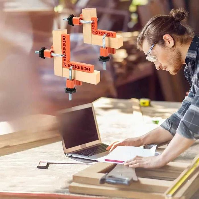 Ścisk kątownik 150x150mm montażowy zacisk kątowy Angle Clamp- 2 sztuki