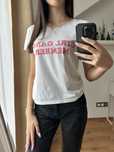 Biała damska koszulka T-shirt z nadrukiem XS 34 S 36 Local Heroes