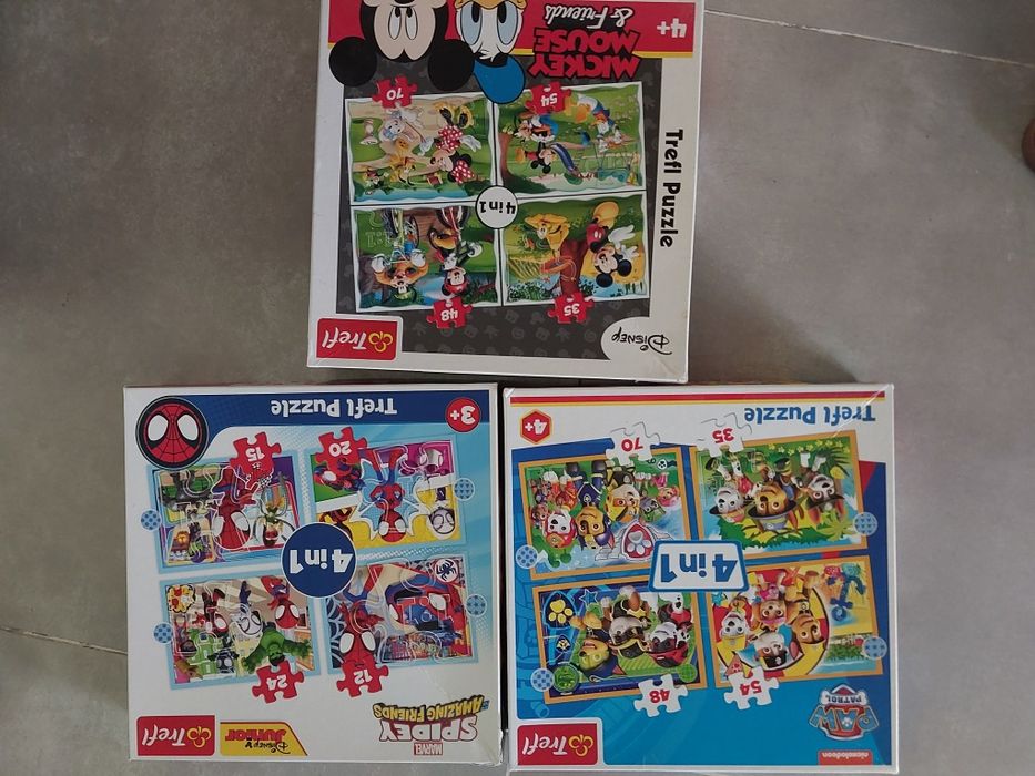 Puzzle 4w1 dla chłopca