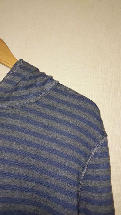 Неношеная M HUGO BOSS плотная капюшонка из мягкого хлопка синй и серый