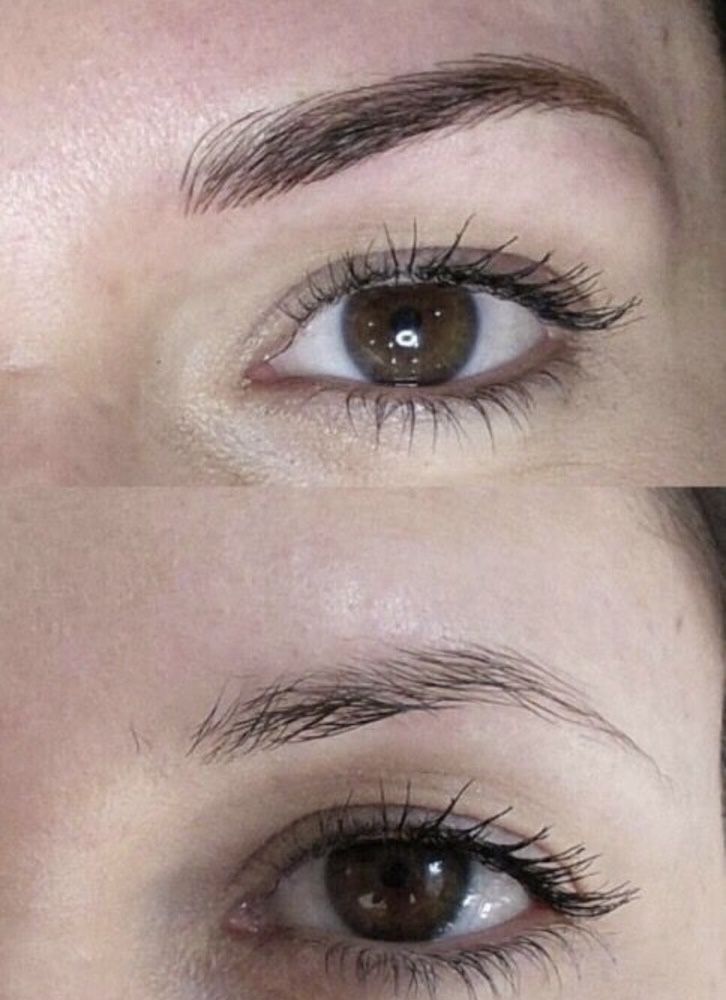 Lipiec Brwi Microblading modelki Makijaż Permanentny Brwi Piórkowa
