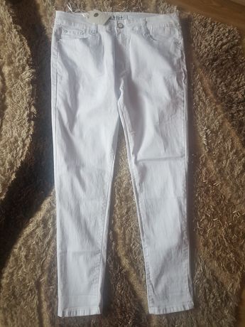 Spodnie biale damskie rozmiar XL (42 )