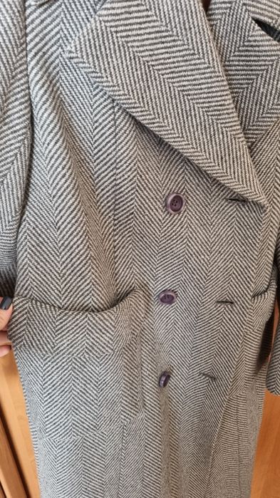 Вовняне осіннє пальто Cat Orange