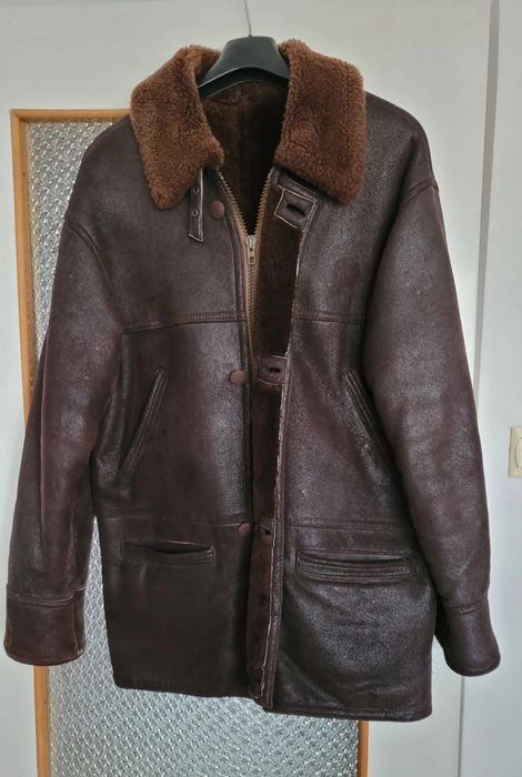 Kurtka skórzana z kożuszkiem