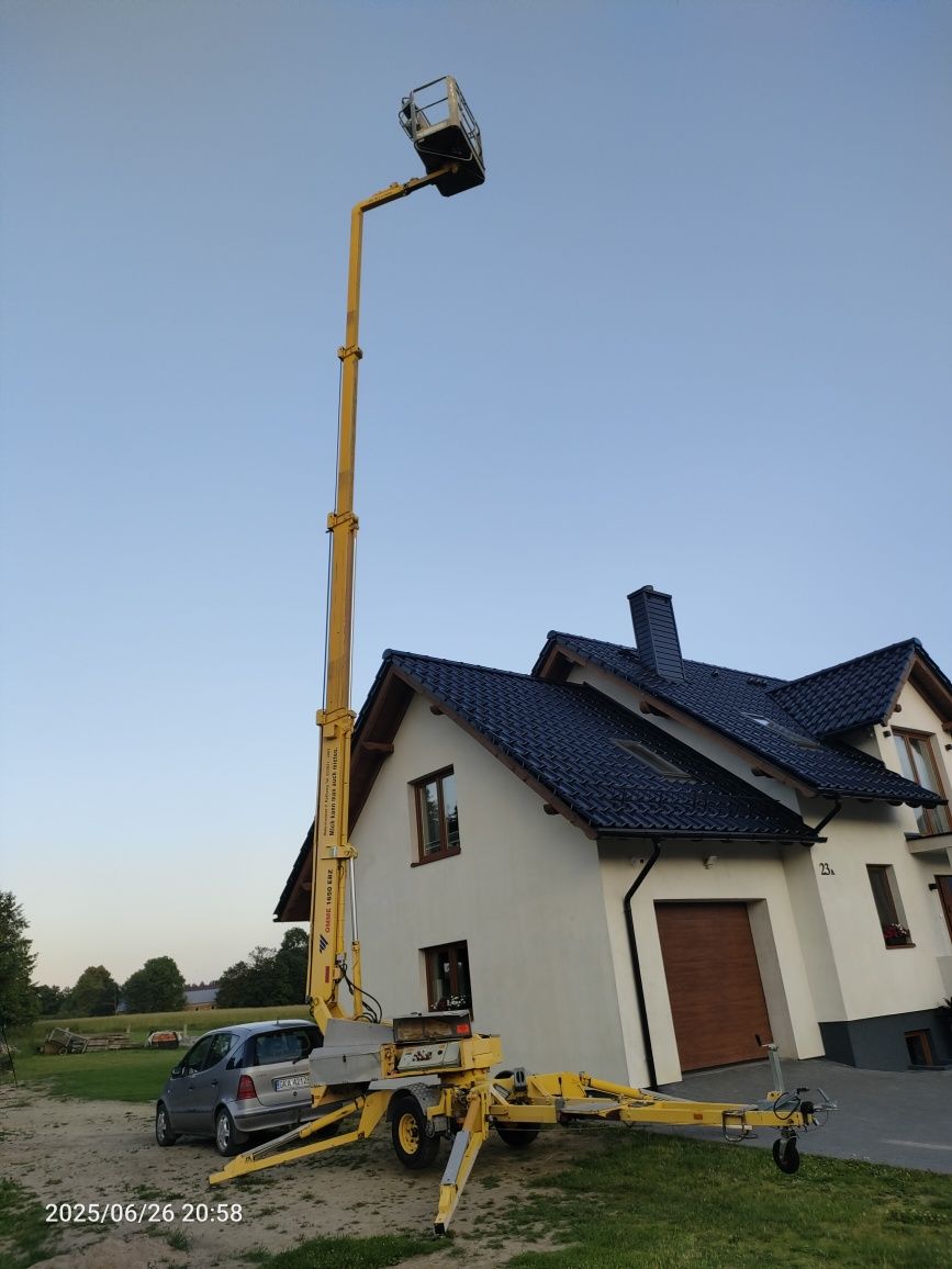 Omme lift 1650 podnośnik na przyczepie zwyżka