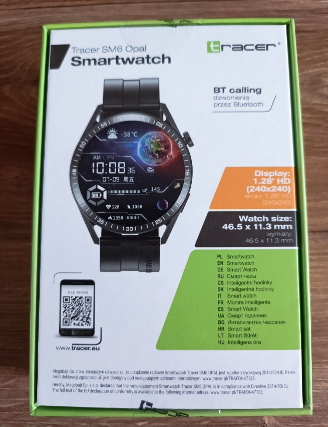 NOWy smartwach SM 6 OPAL