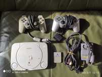 Konsola PlayStation Ps One pady kable karta pamięci zasilacz