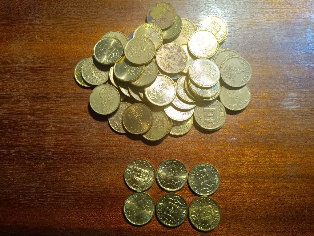 85 moedas de 5 escudos, 1986 a 2001