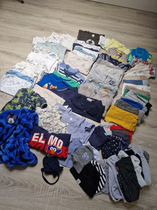 Ubranka chłopięce 74/80 mega paka