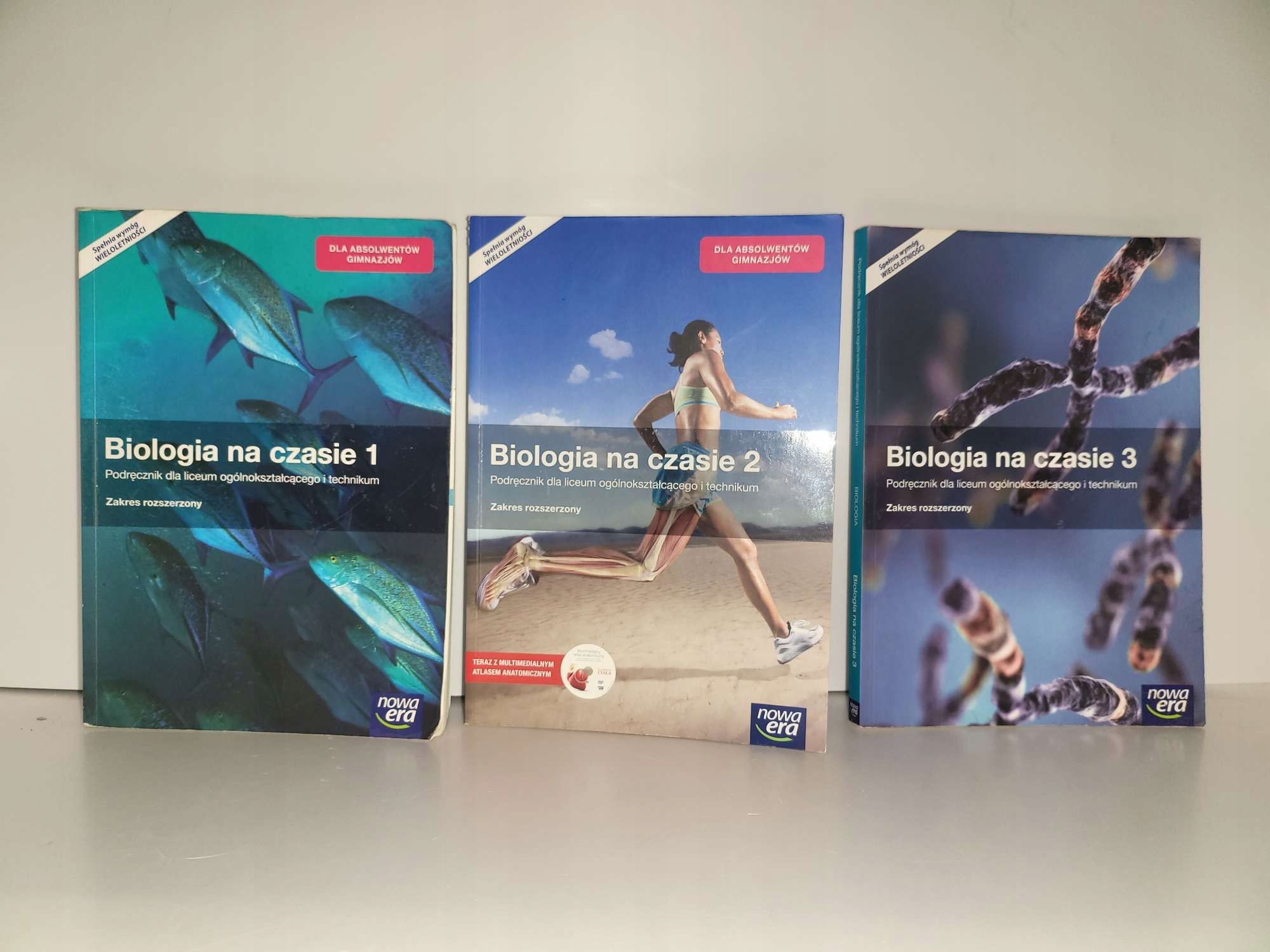 Biologia na czasie 1-3 1,2,3 Rozszerzenie Nowa Era liceum po gimnazjum