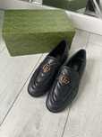 Mokasyny buty czarne gucci 38 25cm