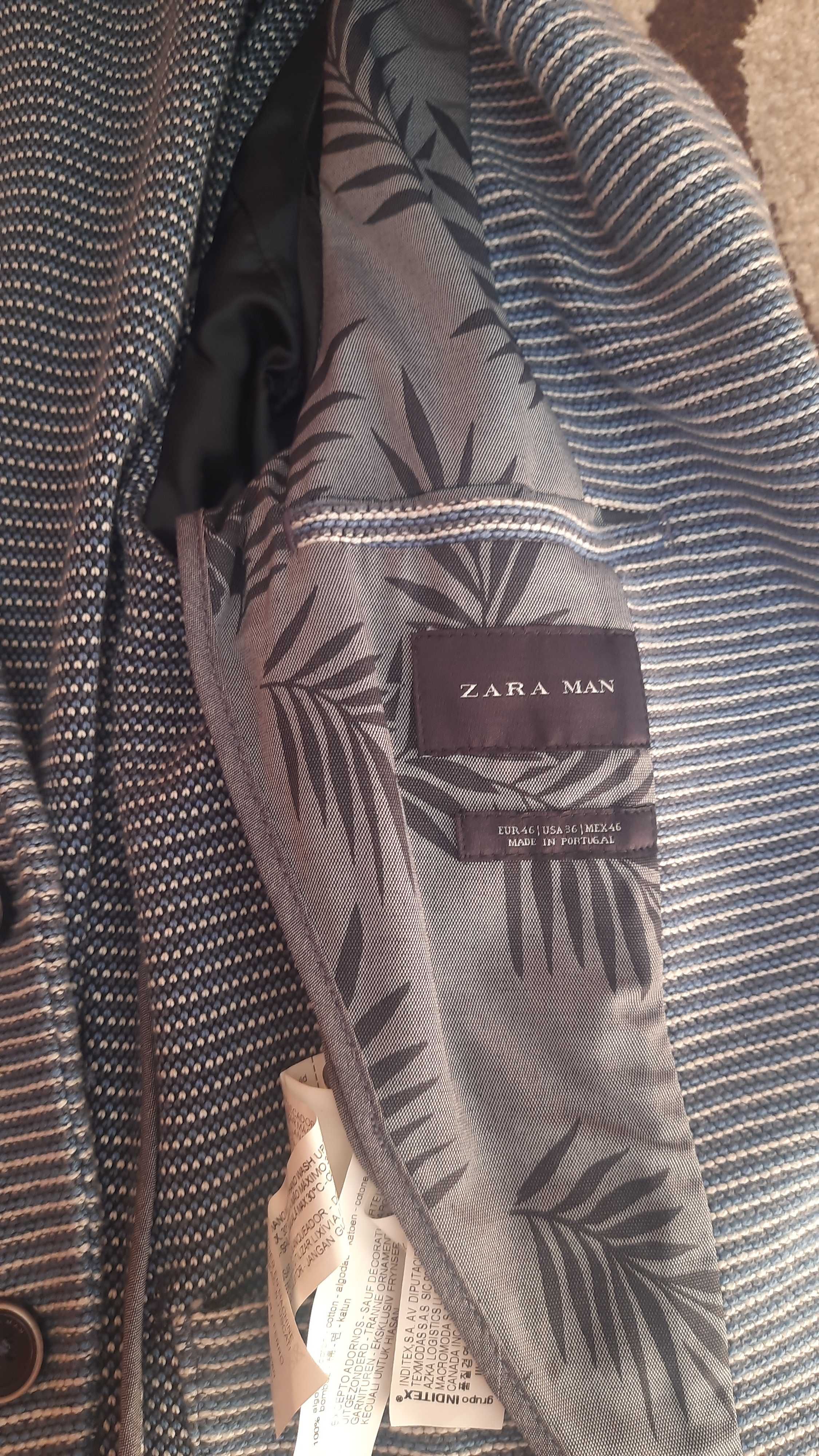 Клубний піджак-блейзер ZARA, р. 46 (Оригінал) Виробництво Португалія