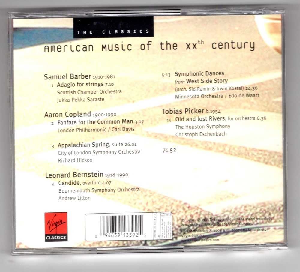 Samuel Barber, Aaron Copland - American Music Of The XXth Century (CD)