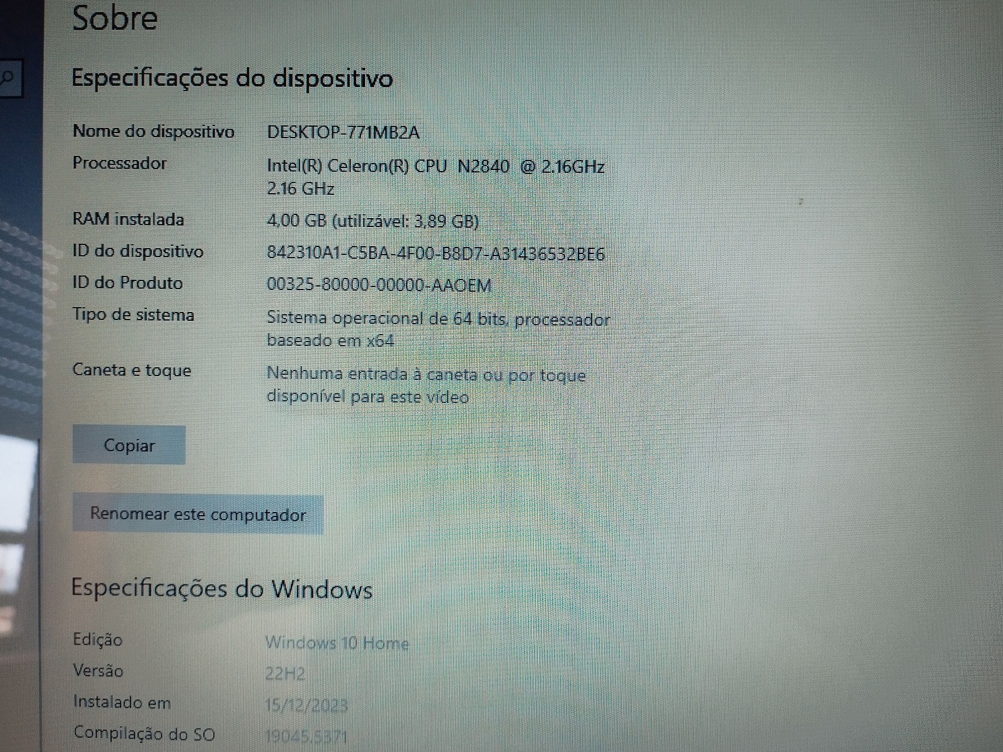 Notebook sem bateria