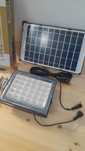 Painel Solar + Bateria + Projetor de luz LED