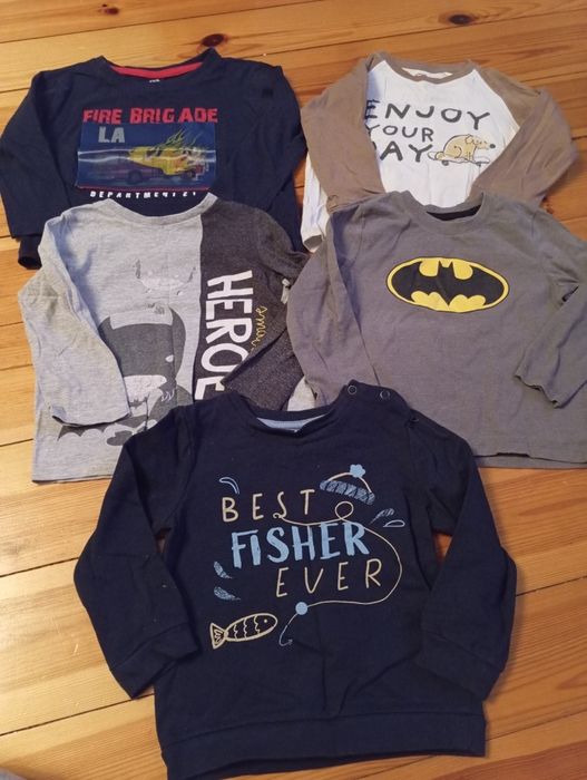 Bluzki z długim rękawem 5szt