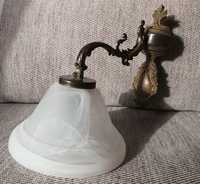 stary mosiężny kinkiet lampa mosiężna lampka mosiądz
