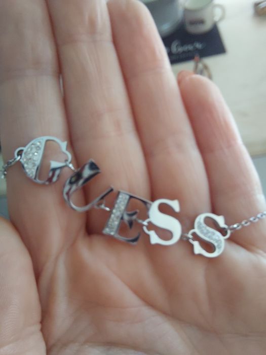 Pulseira Guess aço prateado