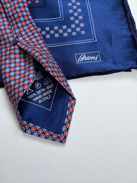 Краватка (галстук)+хустинка Brioni Оригінал