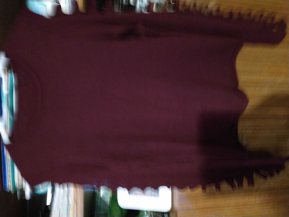 Sweterek damski bordowy