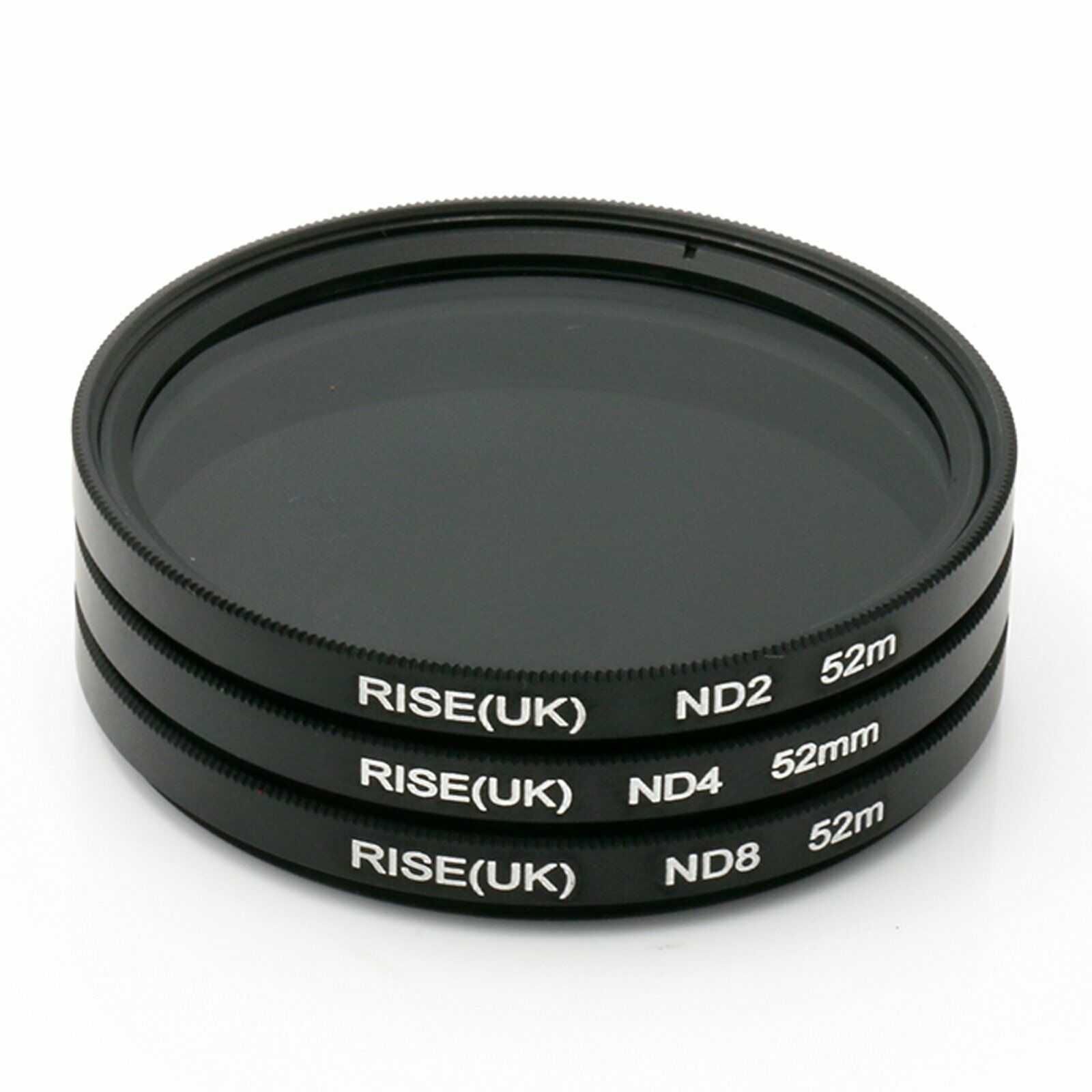 Kit Filtros 52mm ND2 ND4 ND8 + Bolsa NOVO