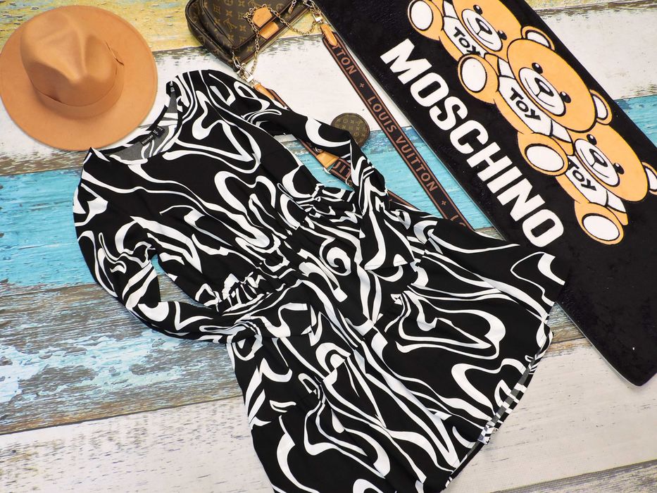 BodyFlirt Śliczna sukienka black white J nowa M