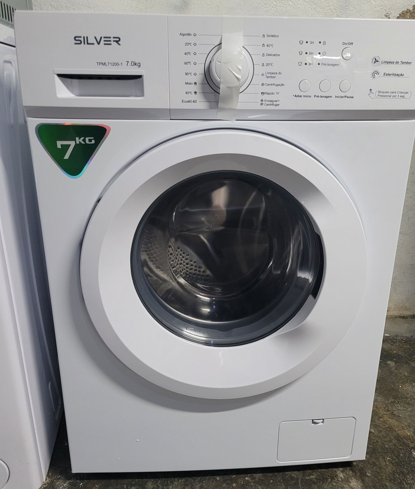Máquina de lavar roupa silver 7kg