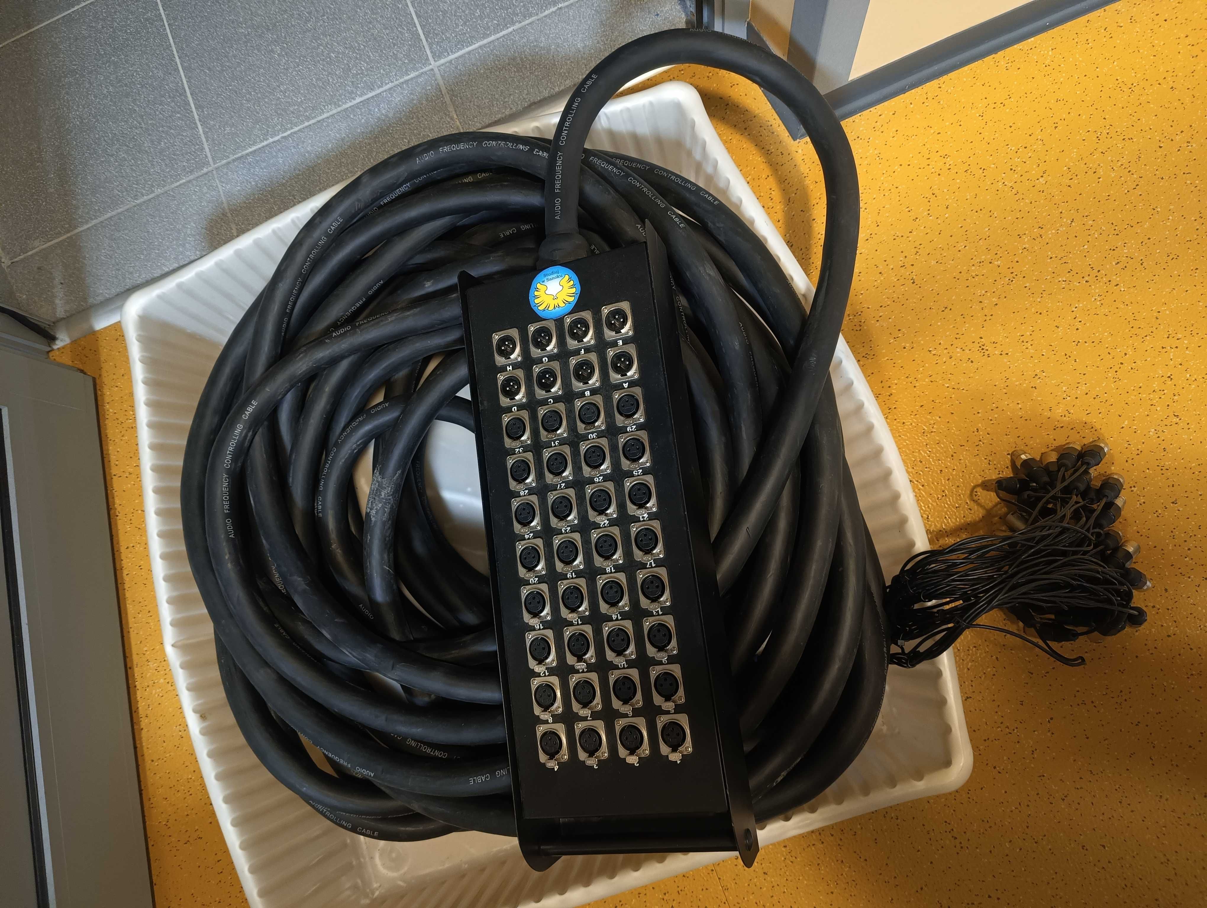 Stagebox kabel wieloparowy multicore 32 in, 8 out, 32mb
