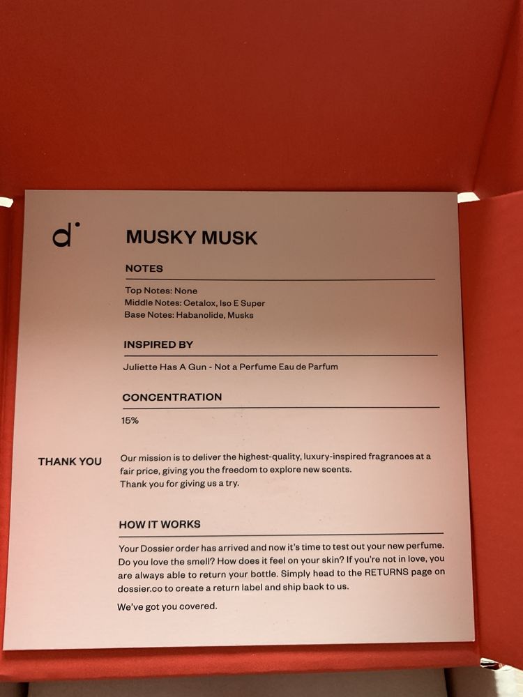 Perfumy Dossier Musky Musk