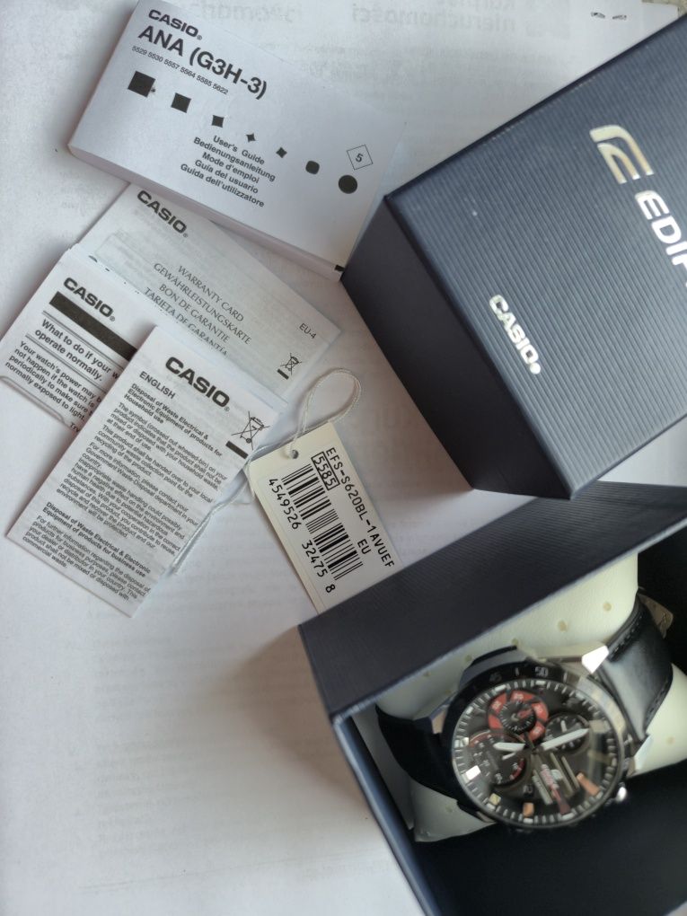 Zegarek Casio EFS-S620BL Efs-S620 Edifice Premium Sapphire Chronograph