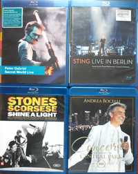 Zestaw 4 koncertów Blu Ray-Sting,Peter Gabriel,Bocelli,Rolling Stones