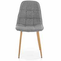 Krzesło K316 popielate, wykonane z wysokiej jakości tkaniny, Rabat 50%