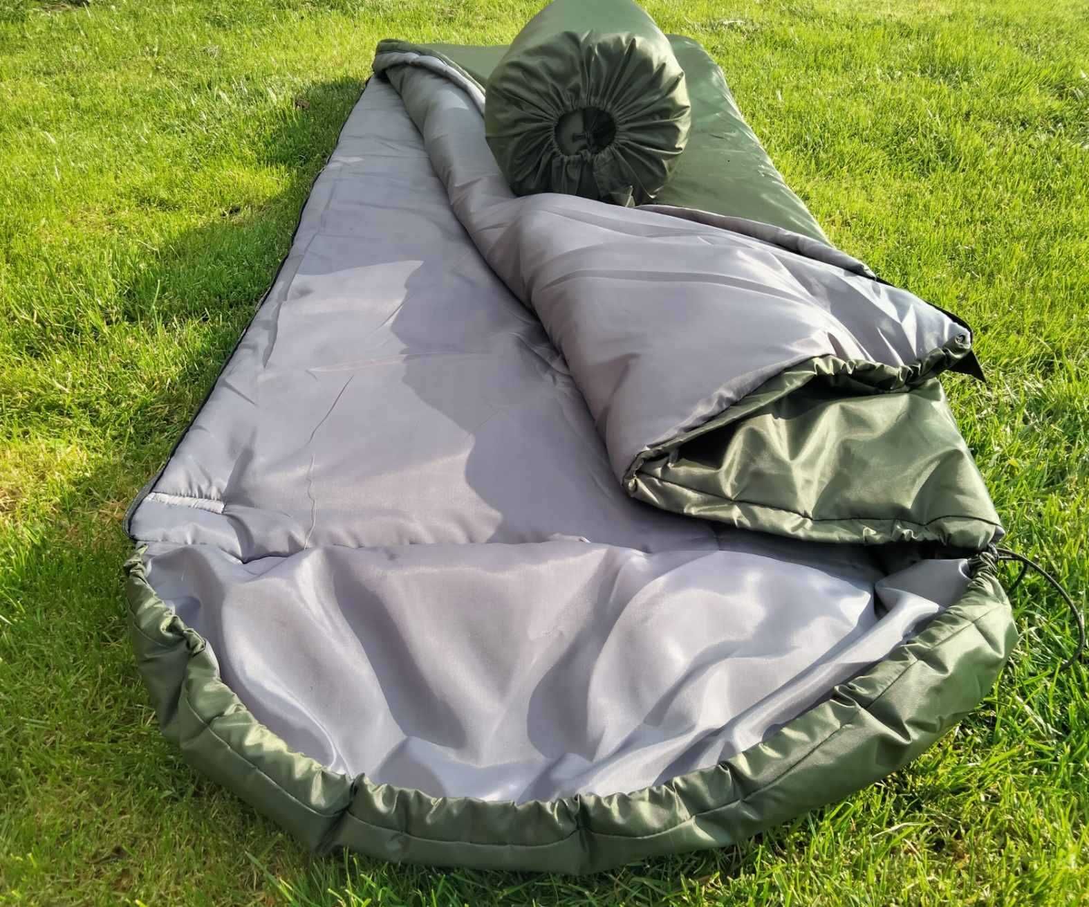 Спальный мешок с капюшоном на затяжку на зиму до -10°C или весну