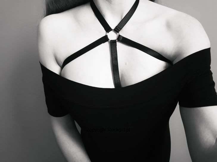 Uprząż harness rockowa ring PL jakość U021 L/XL