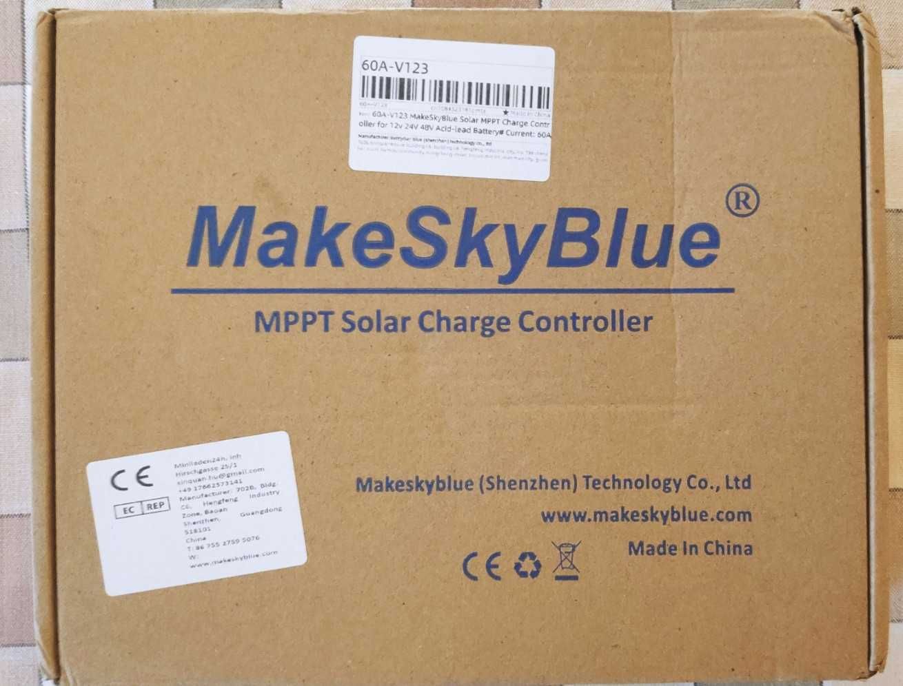 MakeSkyBlue MPPT 60A Контроллер заряда для АКБ 12/24/48В