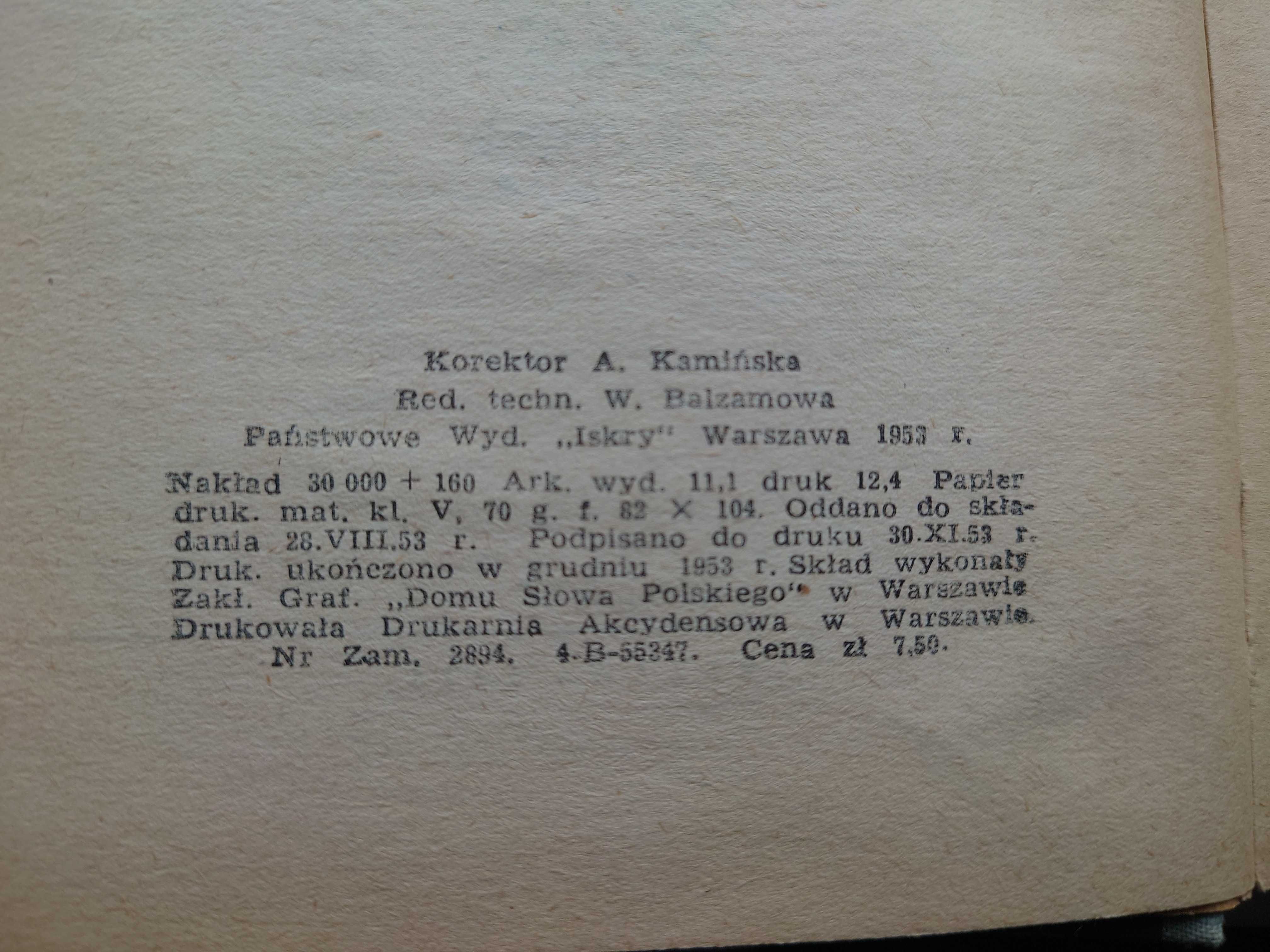 Książka ,,Biały kieł'' Jack London, wyd. z 1953 r.