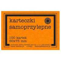 Karteczki samoprzylepne Fluo 50x75mm 100K pomar.