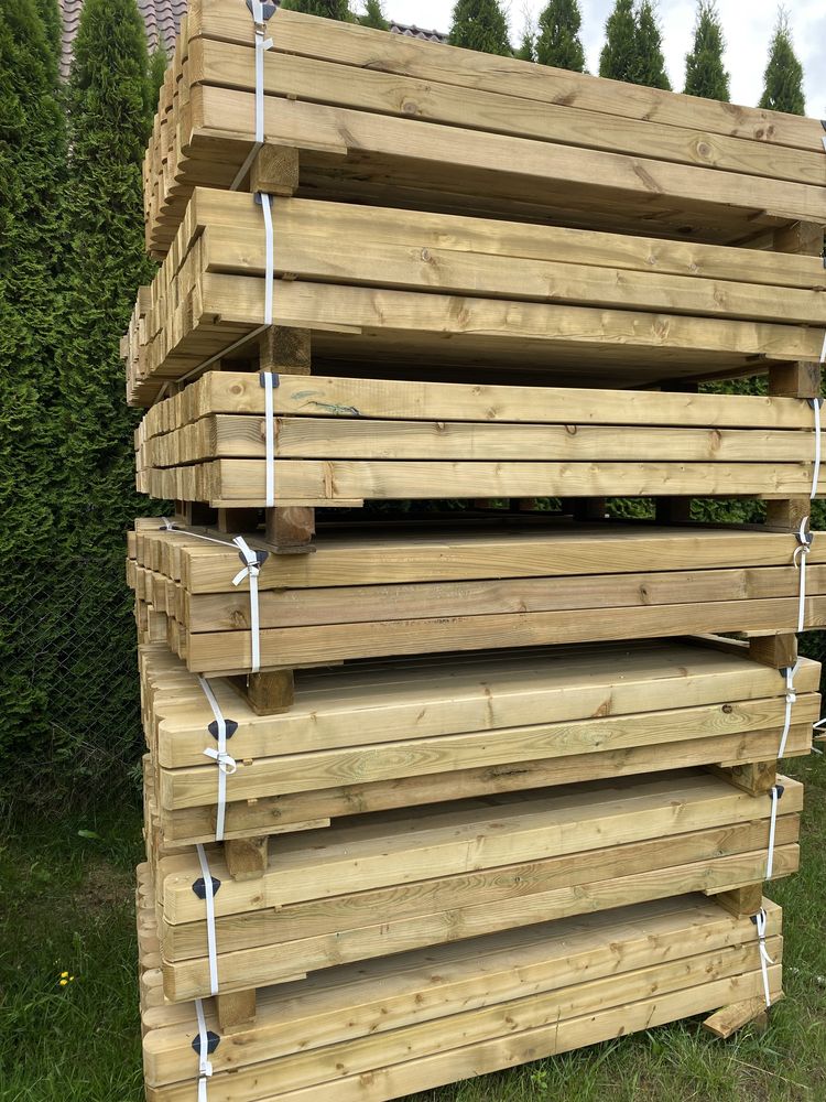 Słupki drewniane ogrodowe ogrodzeniowe 9x9x190