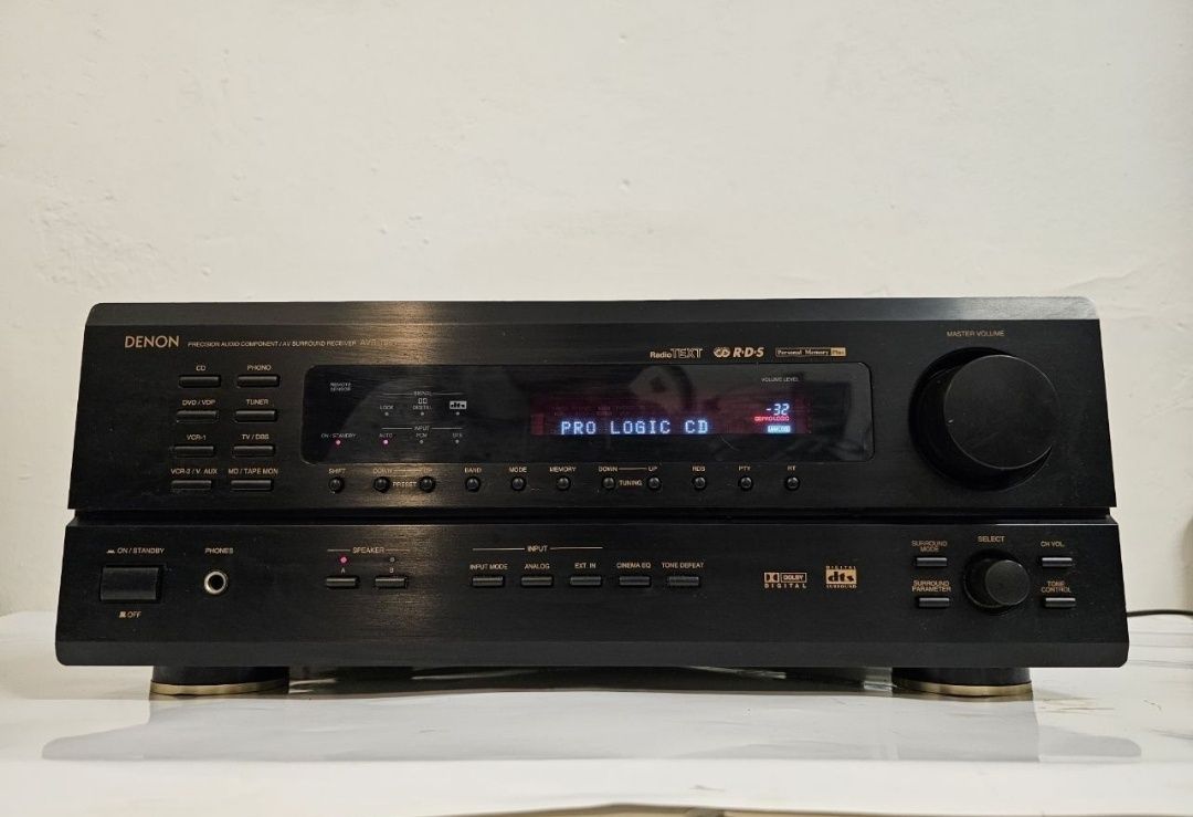 5 kan Amplituner Denon AVR-1801, 105 w