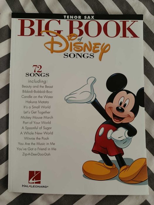 Partituras Saxofone Tenor -  Big Book Disney Songs