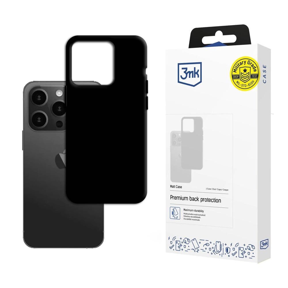 Etui 3mk Matt Case na iPhone 15 Pro - czarne